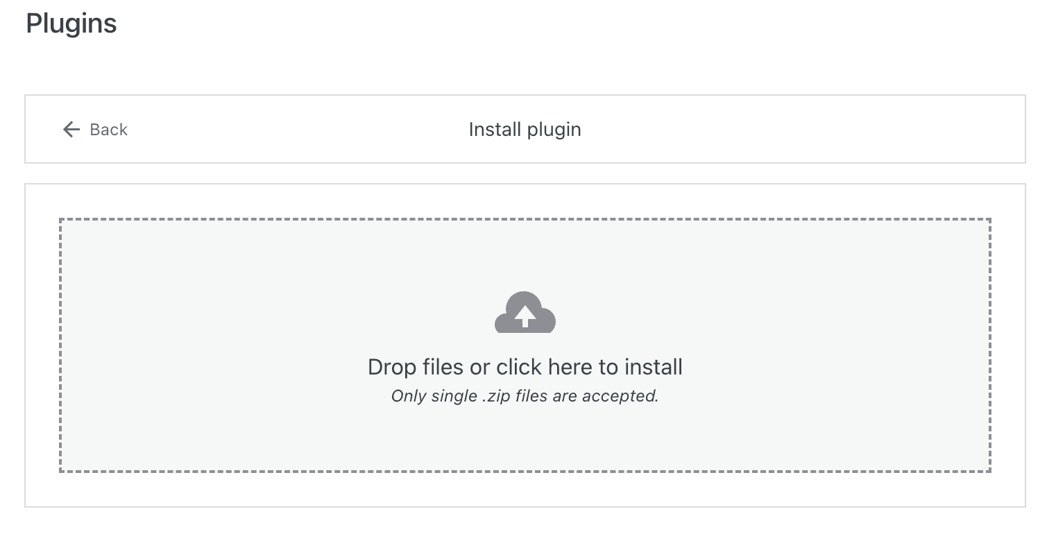 upload plugin